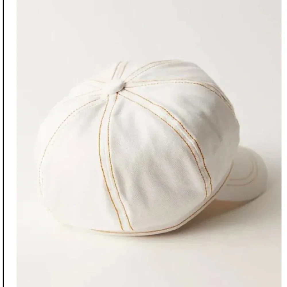 NWT Free People Blakey Bubble Cadet Hat in Ivory White - Picture 5 of 15